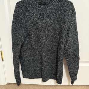 Banana Republic Gray Crewneck Sweater Chunky Knit